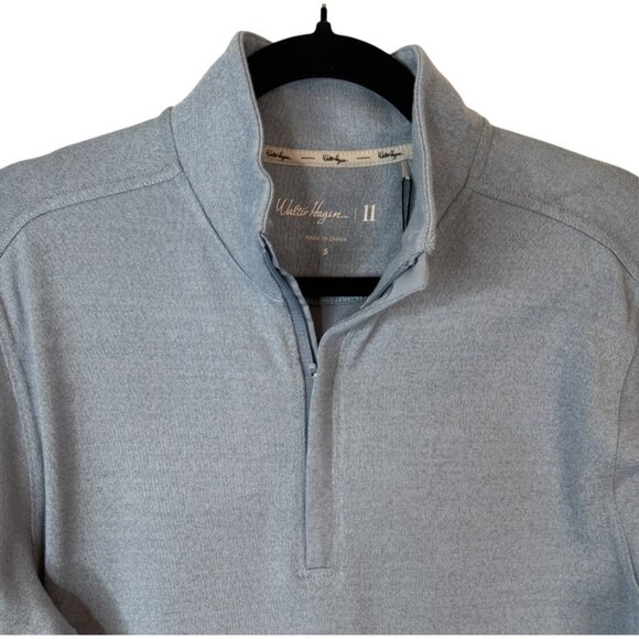 Walter Hagen Small Mens Golf Midweight 1/4 Zip Pullover Grey Sky Heather NWT - Picture 4 of 14